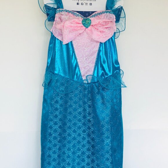 New w/Tag-Great Pretenders Blue Sparkle Mermaid Dress - Size 5-6  - Picture 10 of 14